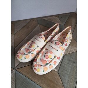 Cole Haan Women's Nantucket Penny Loafers Size 10.5 Fruit Pattern‎ New NO box